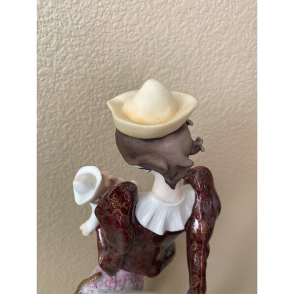 Giuseppe Armani Lady Clown with Puppet 1990s Capodimonte Italy 743C - No Box - Picture 14 of 16